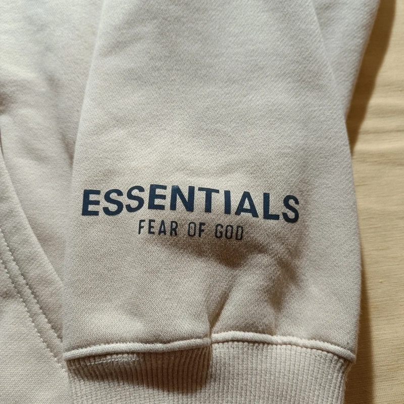 Essentials Fear of God baggy béžová mikina s kapucňou XL - 11