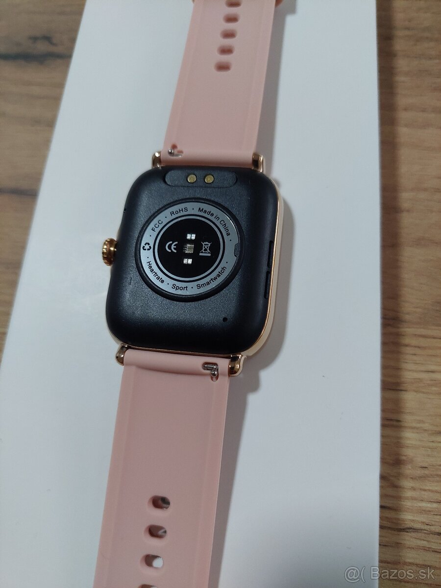 Chytré hodinky P72 – 1,85" - volanie, IP68, ružové - 11