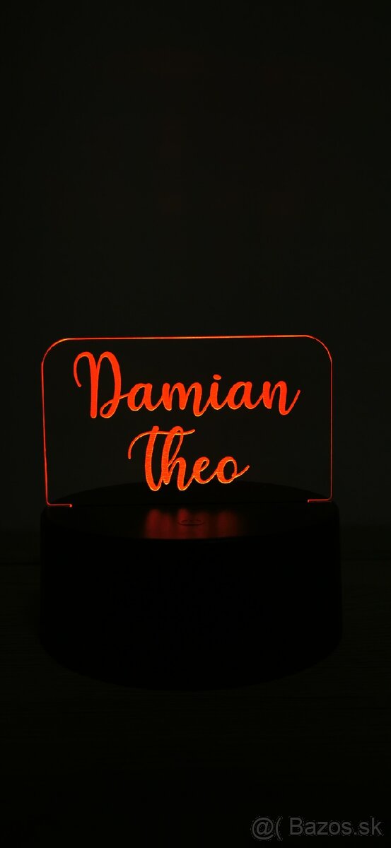 Led lampa s vlastným textom / logom - 11