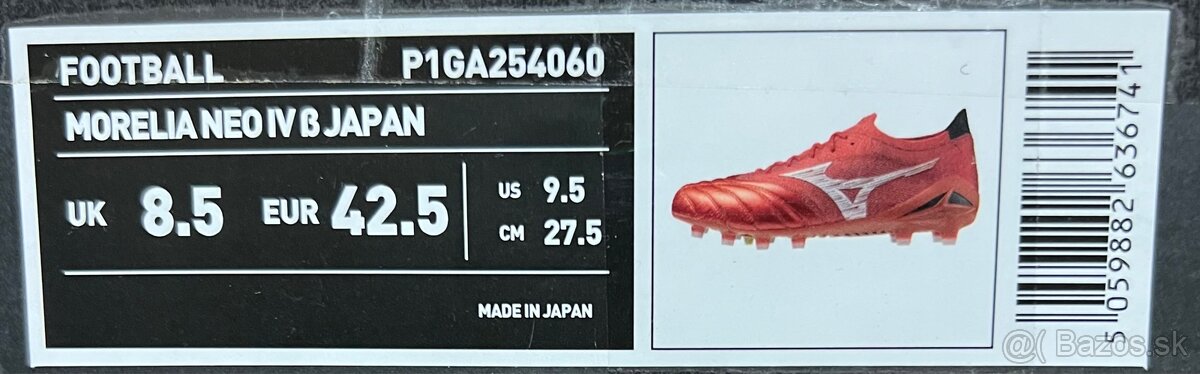 Kopačky Mizuno Morelia Neo IV Made In Japan FG - 11