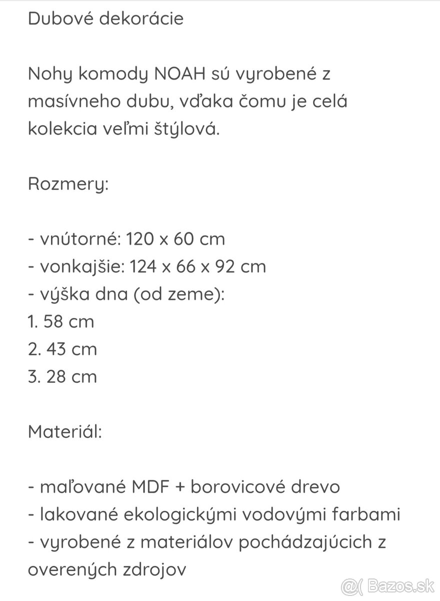 KLUPS Postieľka detská so zábranou Noah biela 120x60 cm - 11