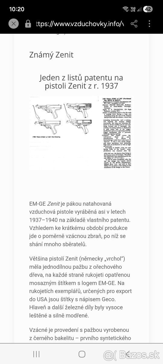 Vzduchova pištol EM-GE - 11