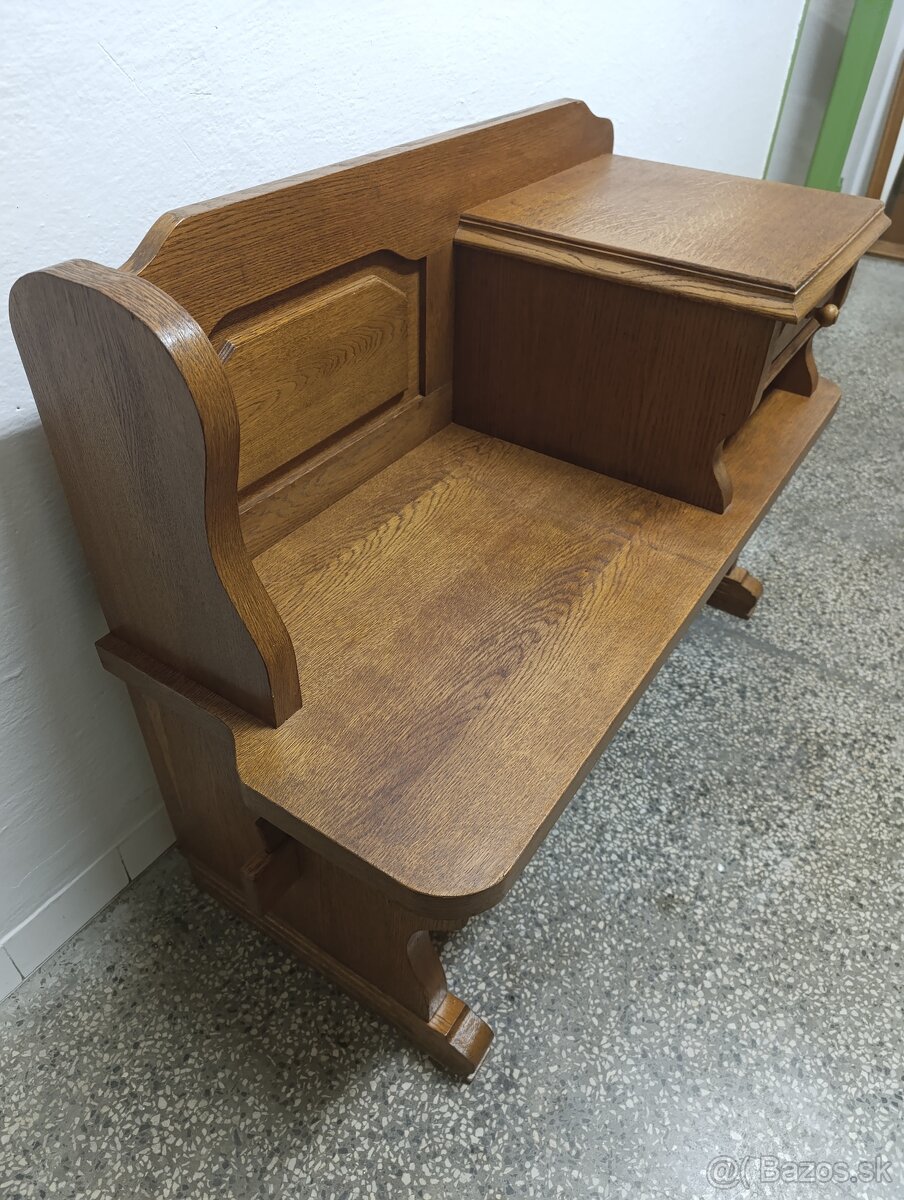 Rustikální botník / lavice, nábytek z masívu - 11