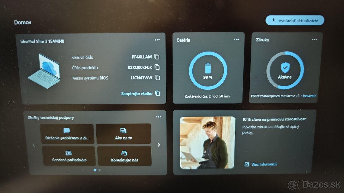 Predám Notebook LENOVO ideaPad Slim 3 15AMN8 - 11