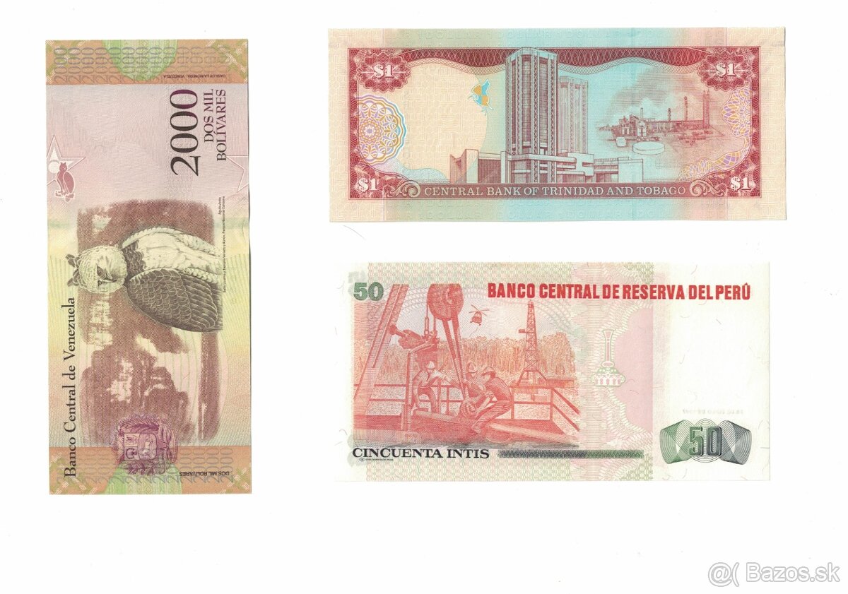 Zbierka bankoviek po 2 a 3 EUR - rôzne svetové - 11