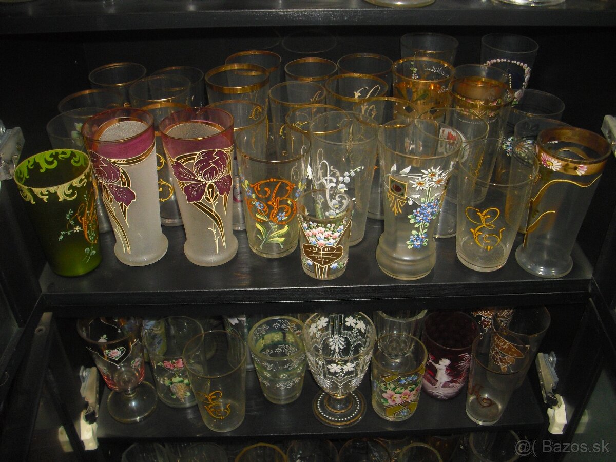 Predam zbierka starozitny pohar, vaza, karafa 19.-20.st - 11