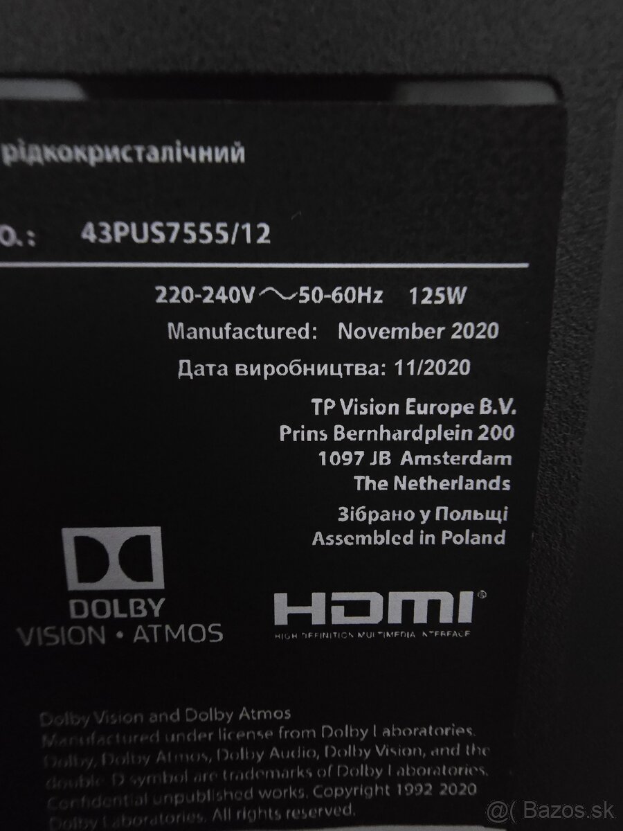 Smart TV PHILLIPS 43" na súčiastky - 11