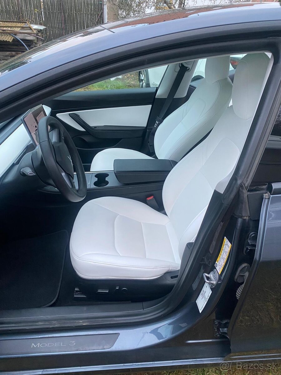 Tesla Model 3 LR, tepelné čerpadlo,bílý interiér,LED Matrix - 11
