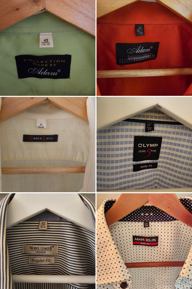 Nový čierny oblek veľ.56 na výšku190 cm + košeľa a kravata - 11