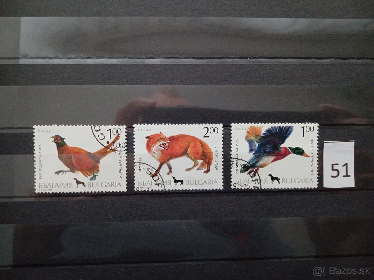 Poštové známky č.499 - FAUNA, flóra a rôzne III.-20 sérií - 11