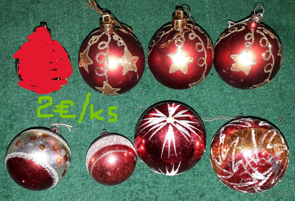 Staré vianočné gule a ozdoby - 11