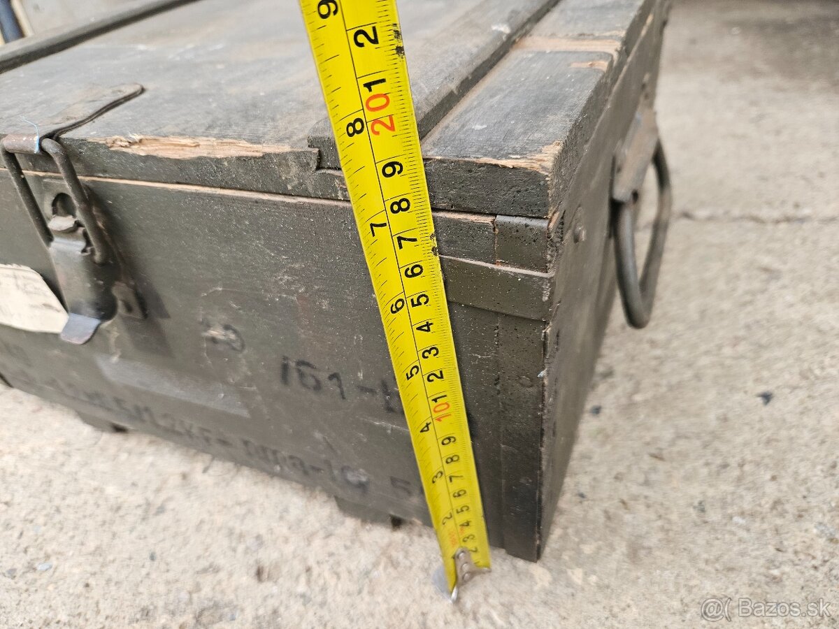 Vojenska drevena krabica bedňa 6. - 11