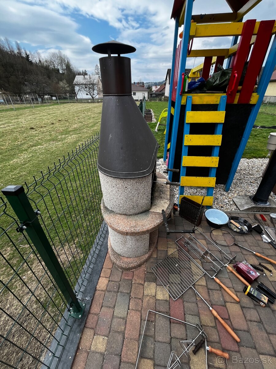 Záhradný krb Norman + prislušenstvo - 11