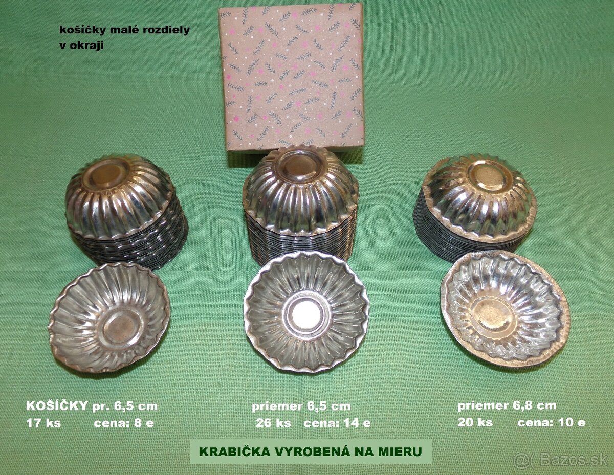 RETRO FORMIČKY, KOŠÍČKY, VANIČKY, ORIEŠKY, VYKRAJOVAČKY - 11