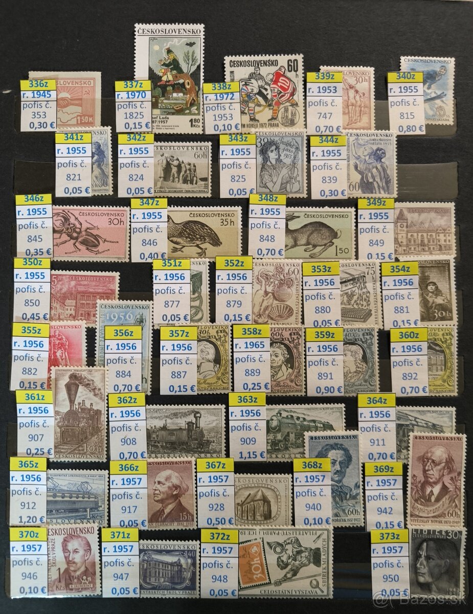 Poštové známky Československo - 11