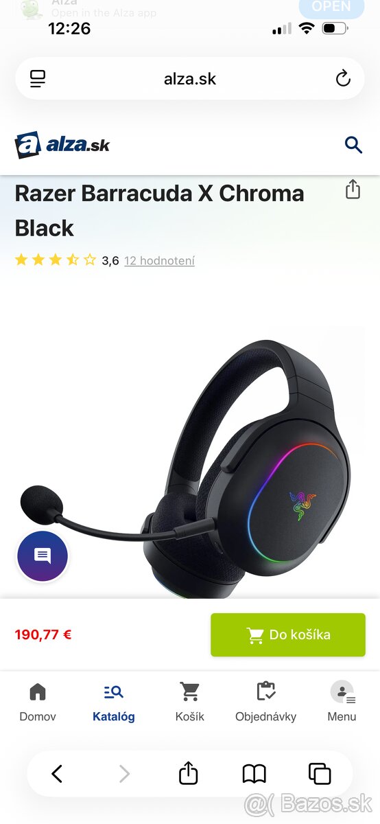 Razer Barracuda x chroma slúchadla - 11