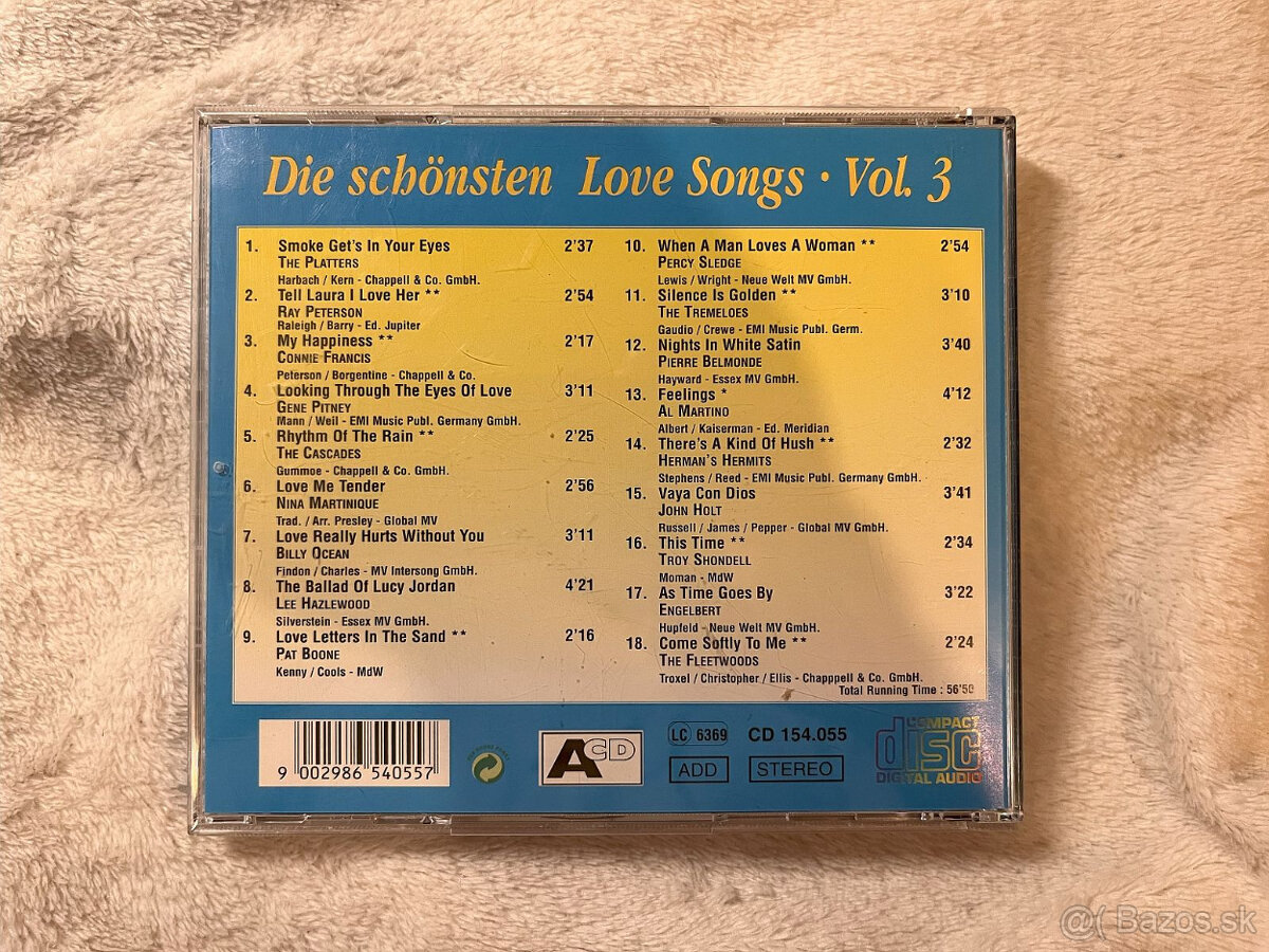Predám kolekciu CD - Love Songs - 11