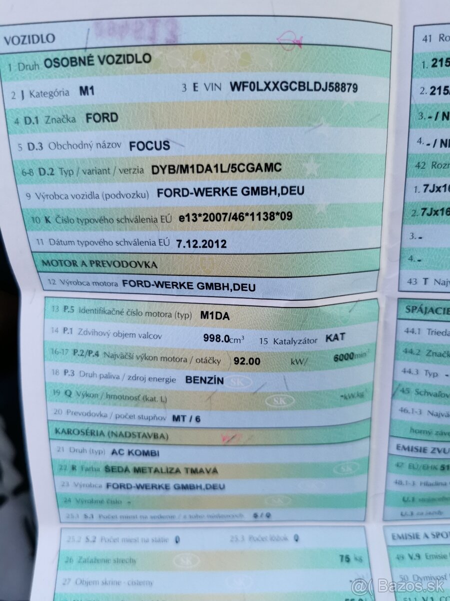 Ford Focus 1.0 EcoBoost 92kW, r.2013 - NOVÁ TK a EK do 2027 - 11