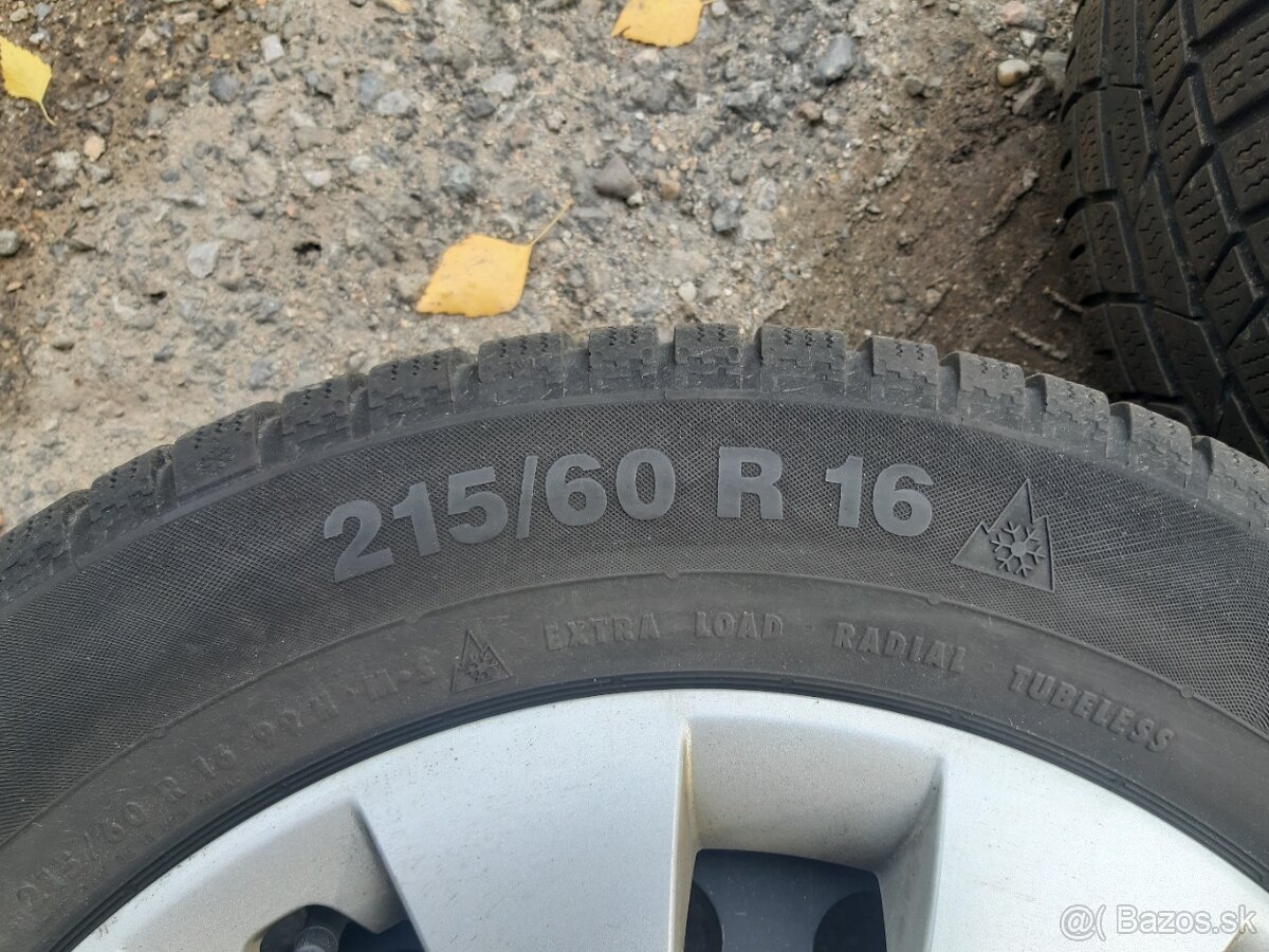 PLECHOVE DISKY 5x112r16 obuté zimné pneu - 11