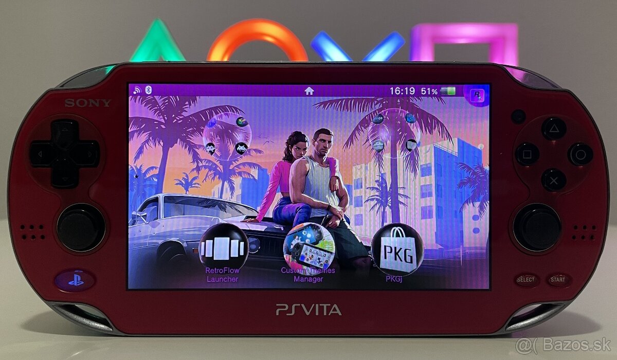 PS Vita Cosmic Red OLED 256 GB 5000 hier - TOP STAV - 11