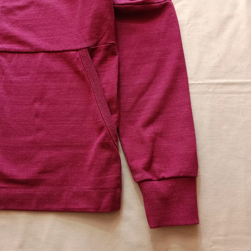 NIKE bordová mikina na zips s kapucňou M - 11