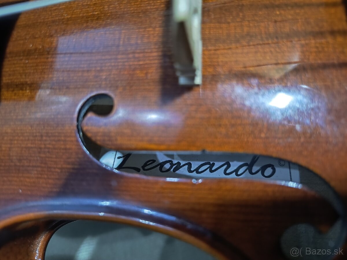 Predám husle Leonardo 4/4 s komplet príslušenstvom - 11
