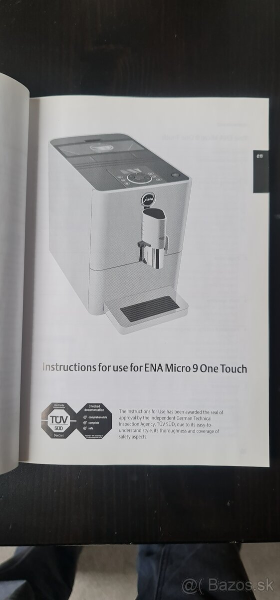 Predám plnoautomatický kávovar Jura ENA Micro 9 - 11