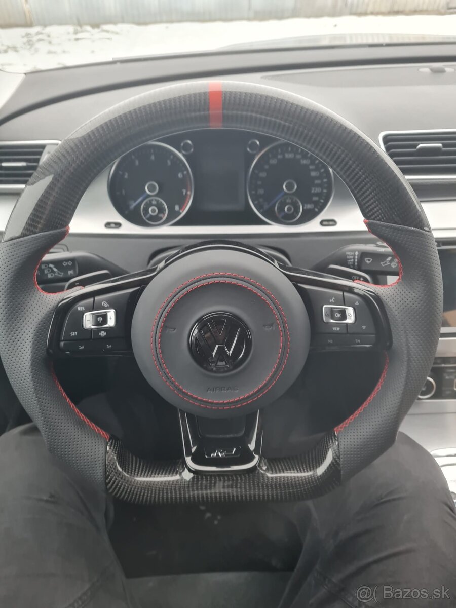 VOLANT VOLKSWAGEN R RLINE GTD GTI - KOZA / KARBÓN - 11