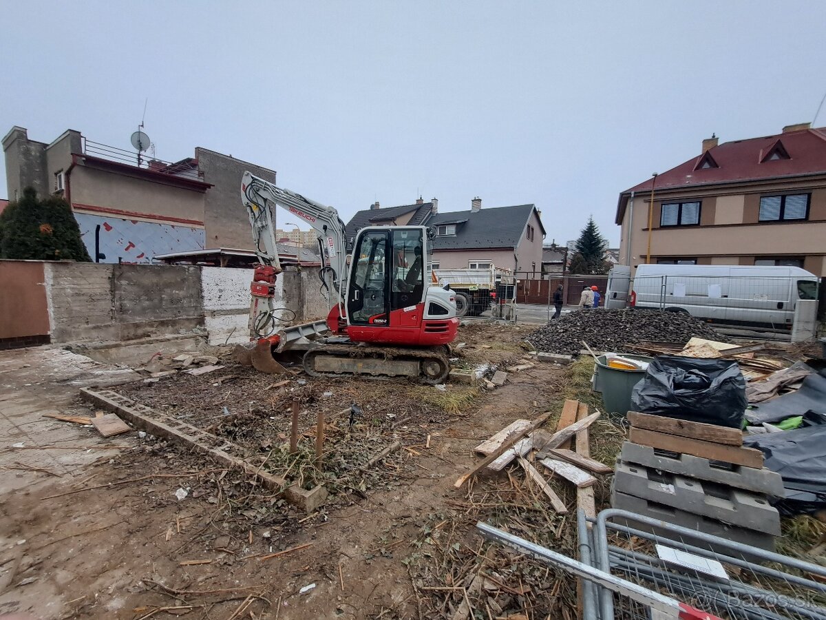 Zemné a výkopové práce,búracie práce, autodoprava, minibager - 11