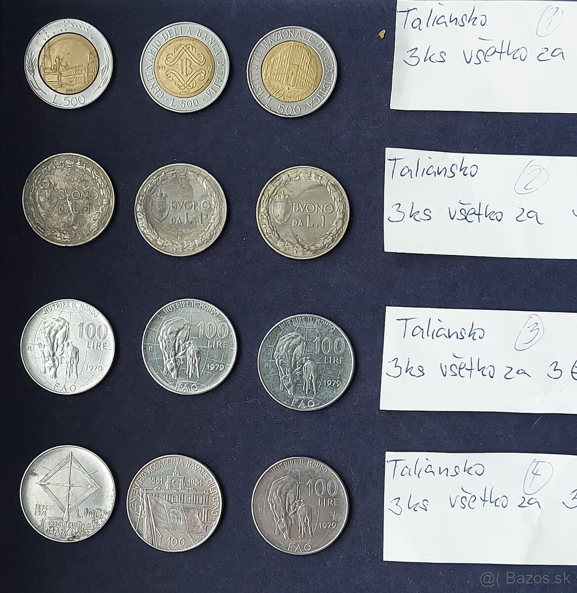 Zbierka mincí - Maroko,Taliansko, České mince, dvojeurovky - 11