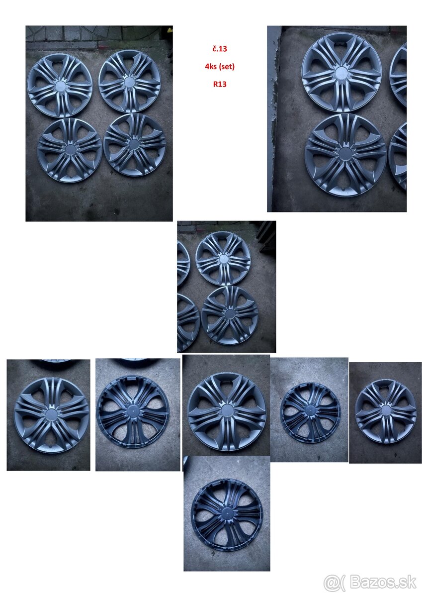 Predám rôzne puklice na disky – rôzne veľkosti a modely - 11