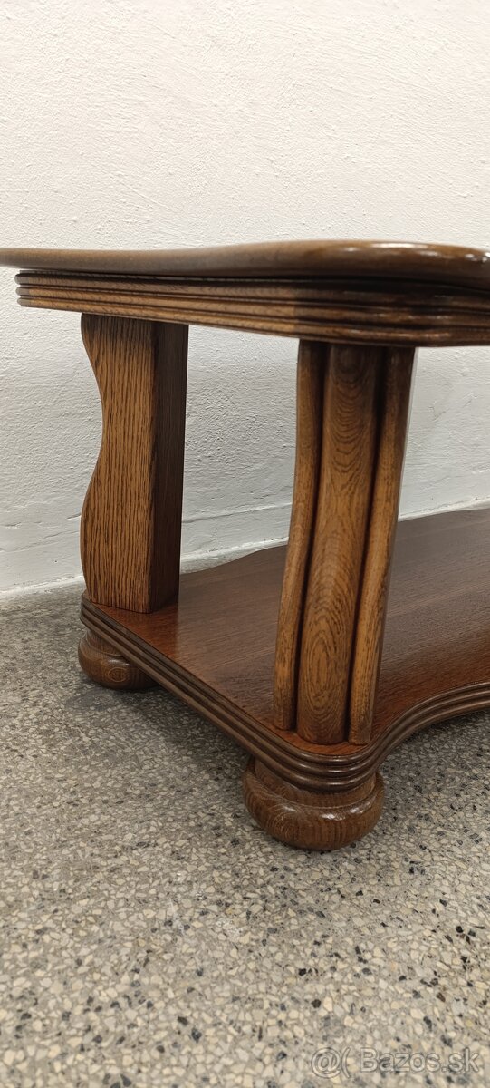 Rustikální konferenční stolek, nábytek z masívu - 11