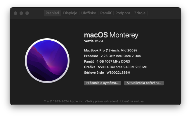 MacBook Pro (13-inch, 2009) /Core 2 Duo/4GB RAM/256GB SSD - 11