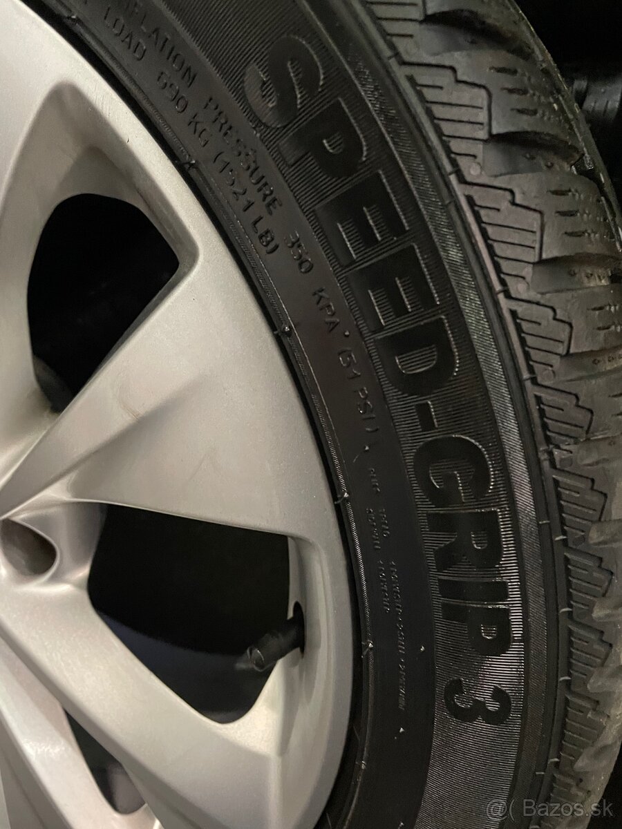 4x108 R17 6,5J ET20 Opel Crossland X + 215/50 R17 zimné - 11