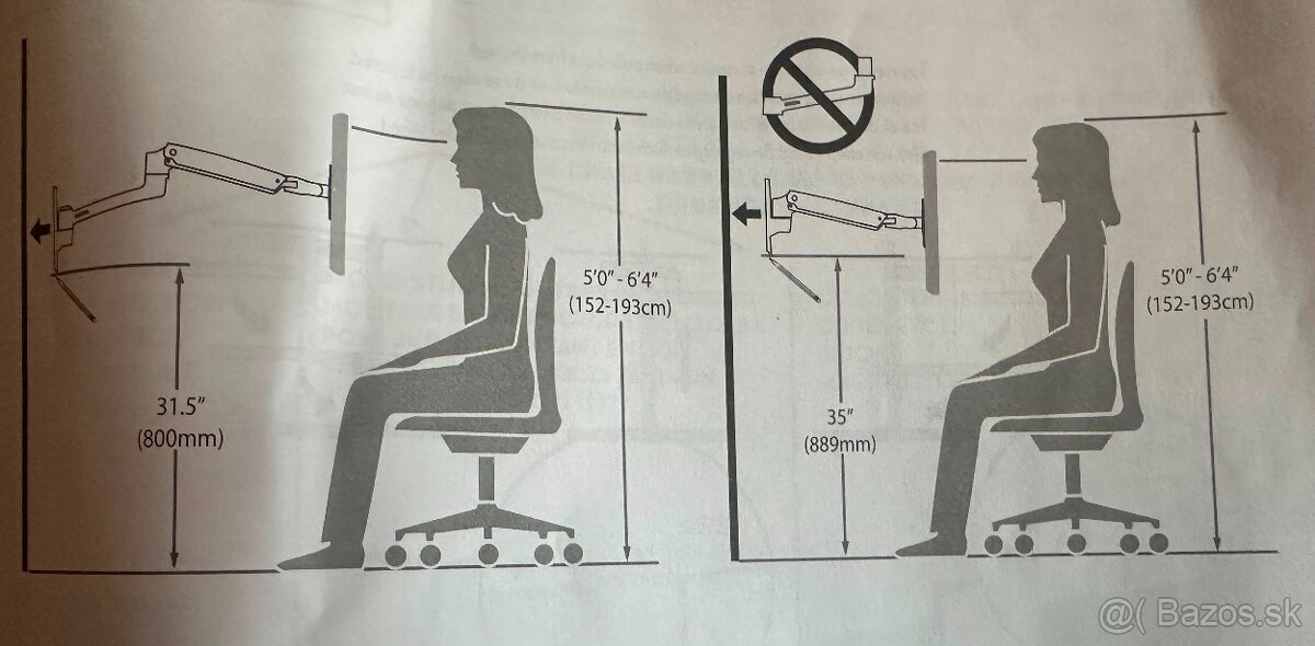 držiaky na LCD monitory - 2 ks - 11