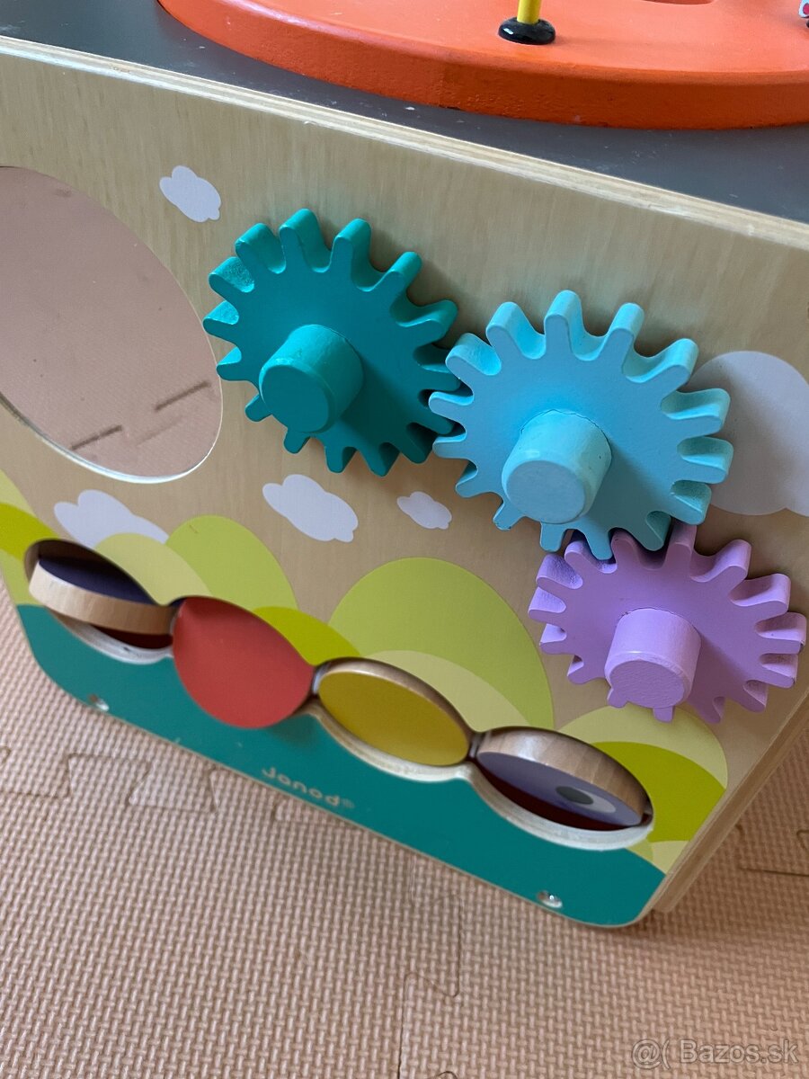 Janod drevená didaktická kocka s labyrintom - 11