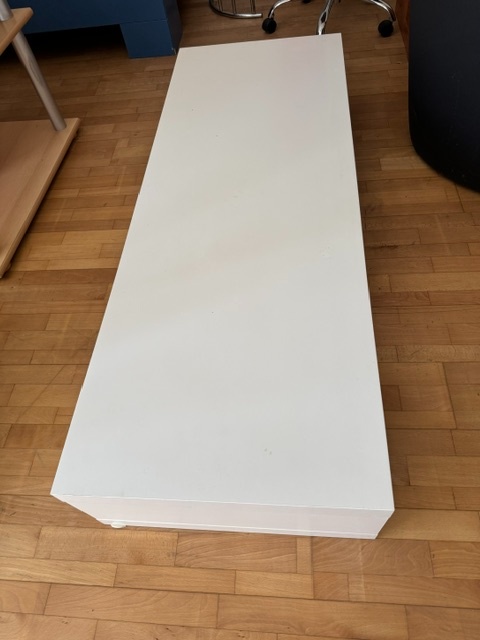 Biely písací stôl a polička biela - 11