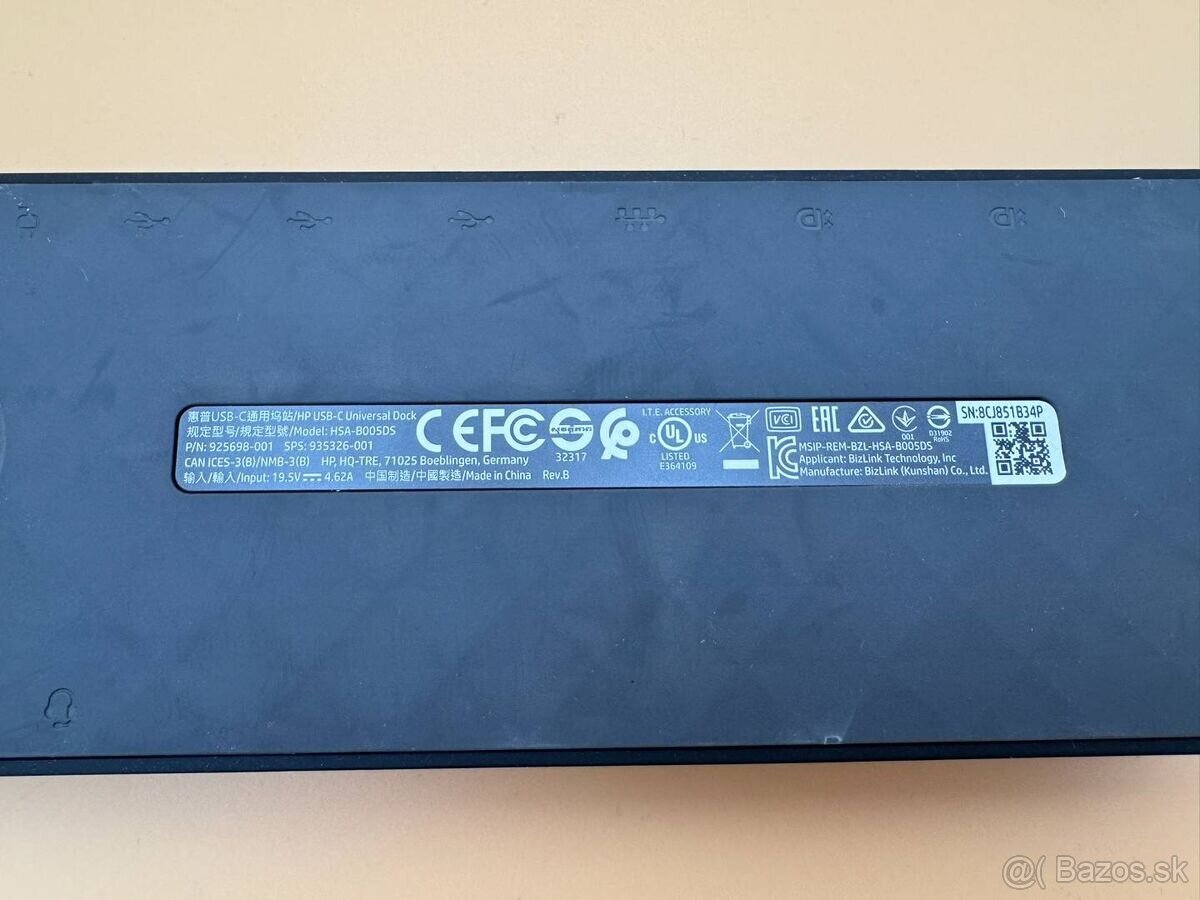 Predám dokovaciu stanicu na notebooky HP HP USB-C Universal. - 11