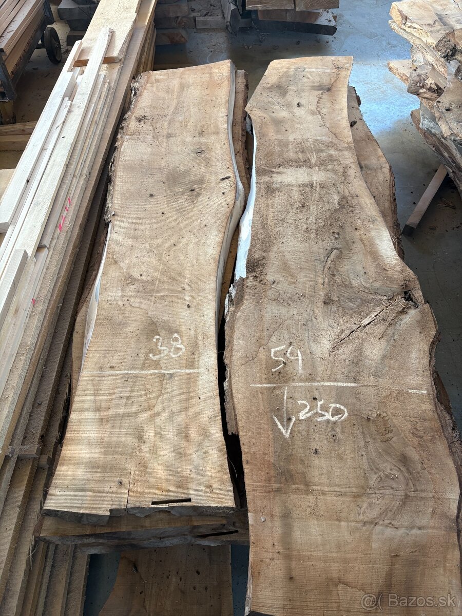 Vysušené orechové fošne, orech, 52 a 60 mm - 11