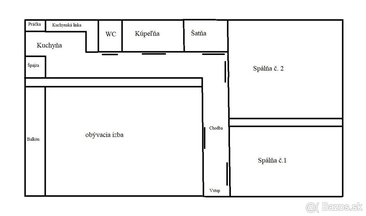 Medená ulica - 3 izb. byt NA PRENÁJOM - 11