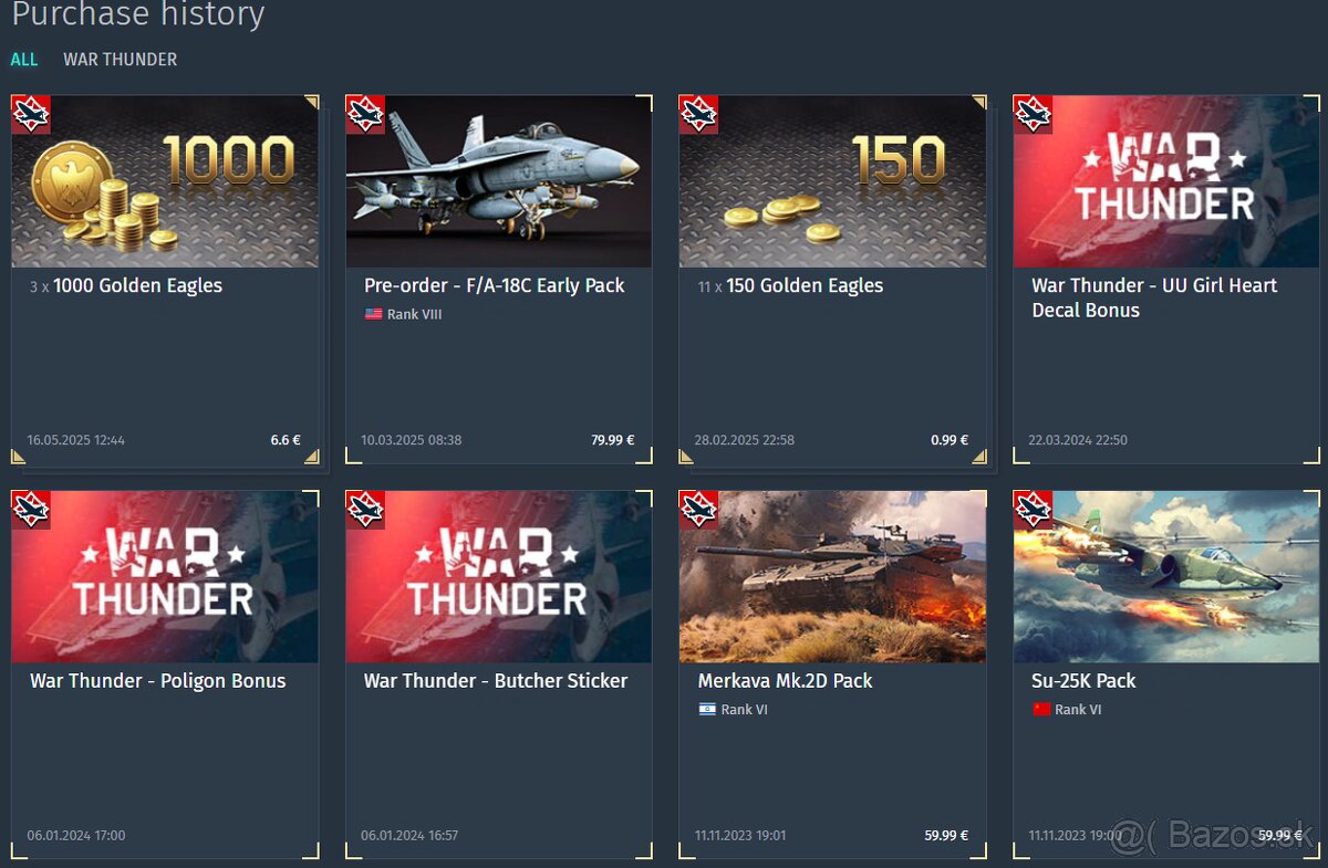 War Thunder účet - 11