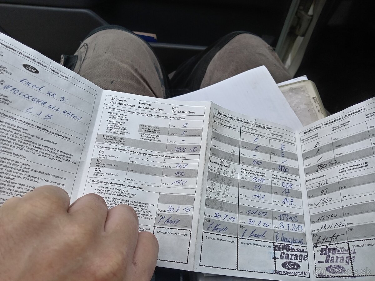 Ford escort cabrio 16 XR3i 75kw - 11