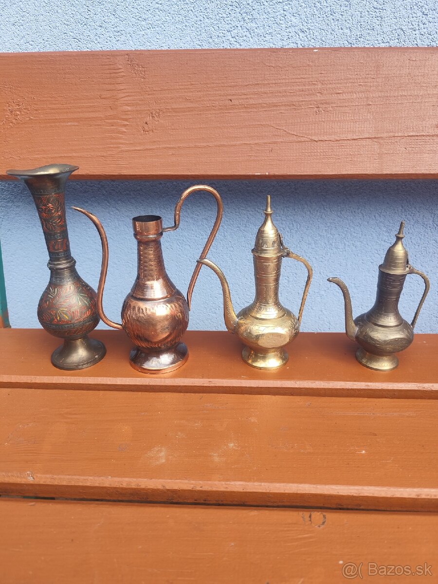 mosadzne , medene indicke nadoby svietniky dekoracie - 11