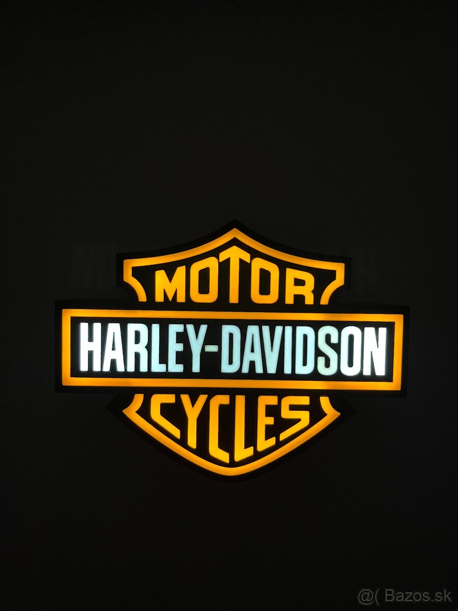 Harley Davidson LED Logo lampa - 11