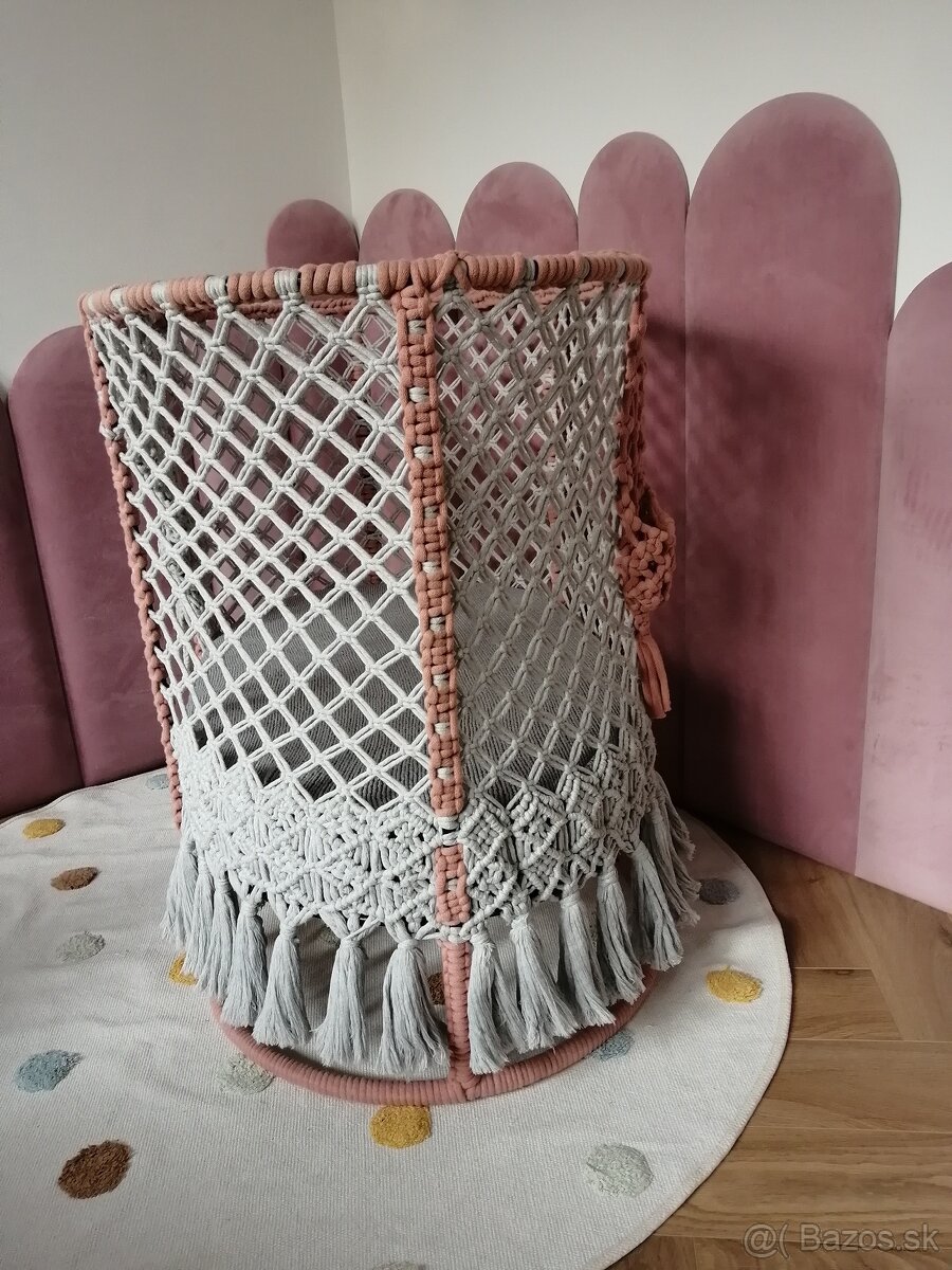 RUČNE ROBENÁ MAKRAME DETSKÁ POSTIEĽKA - 11