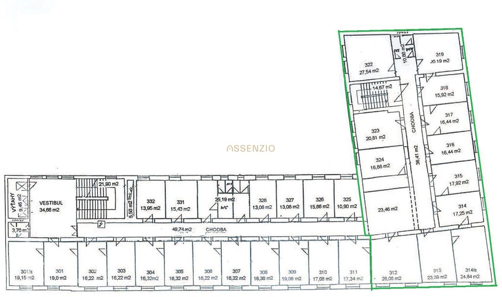 Veľkorysý administratívny priestor 260 m² - Odborárske námes - 11