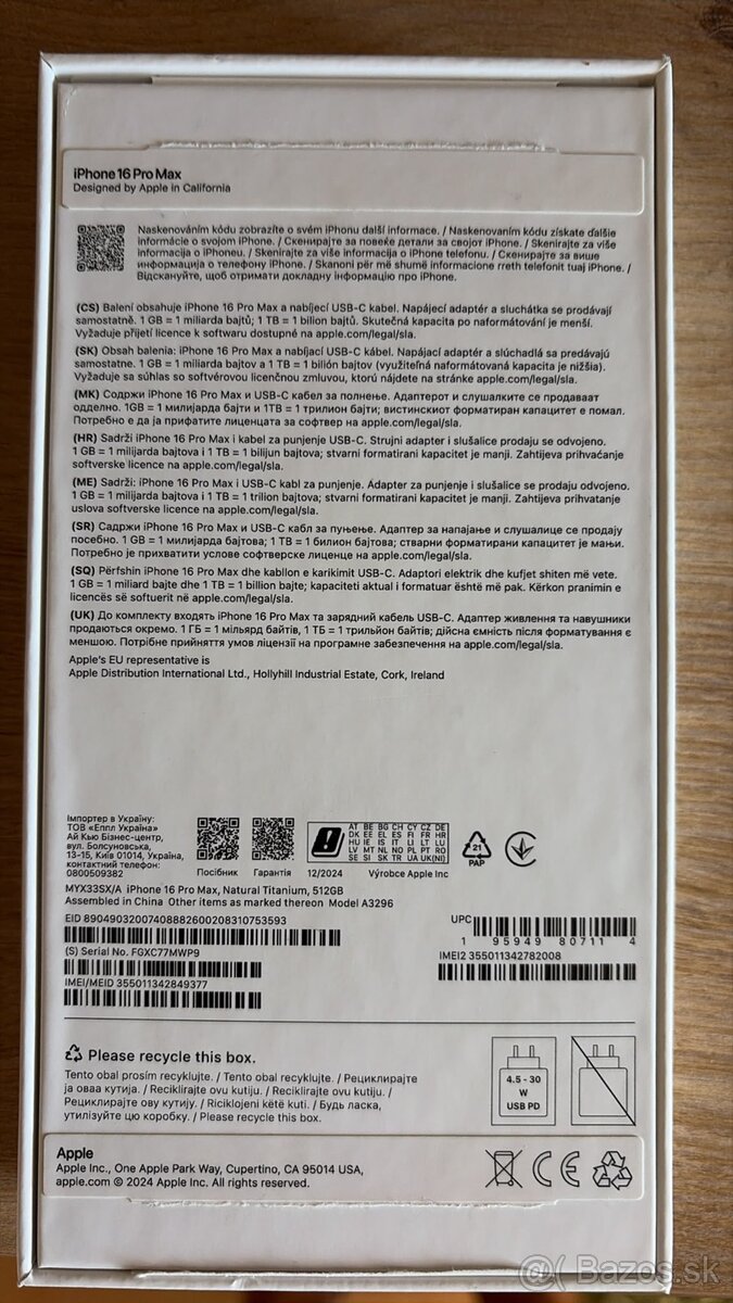 iPhone 16 Pro Max, 512 GB, Natural Titanium - 11