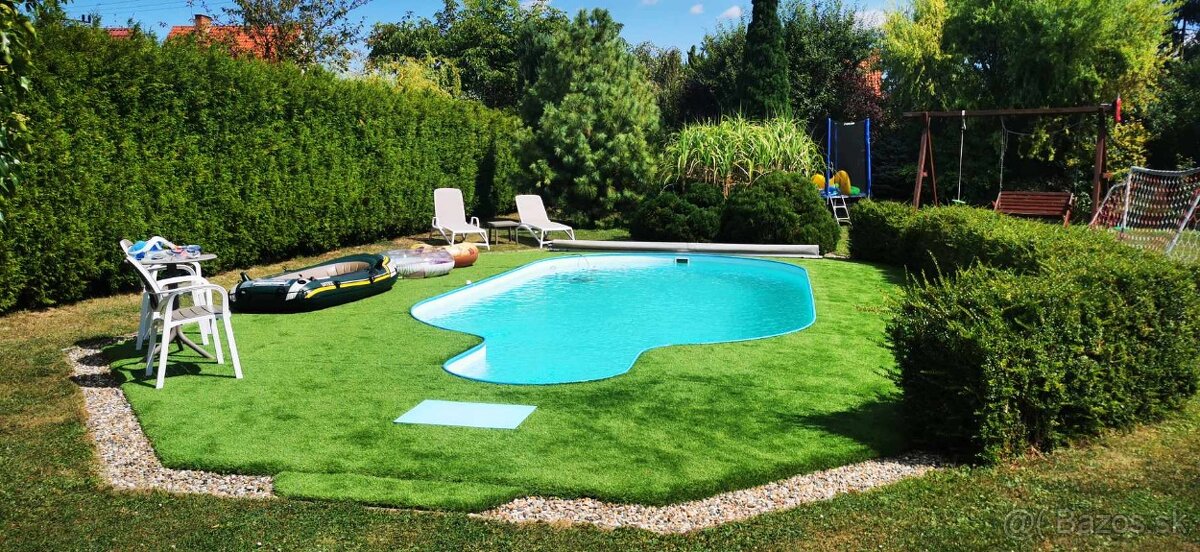 Umělý trávník výška 35 mm, velmi jemný na dotek. - 11