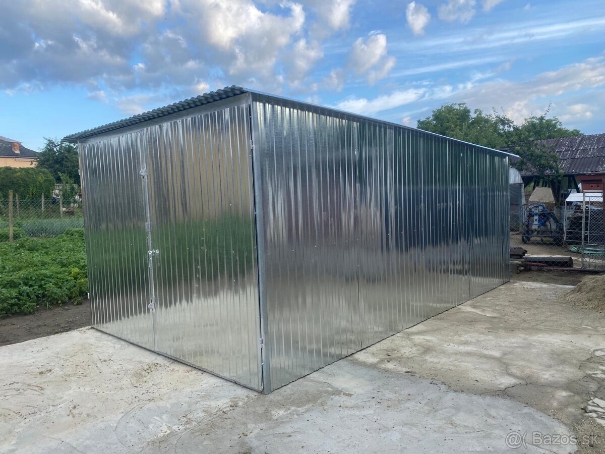 Plechové garáže 3x6m doprava montáž zdarma po Slovensku - 11