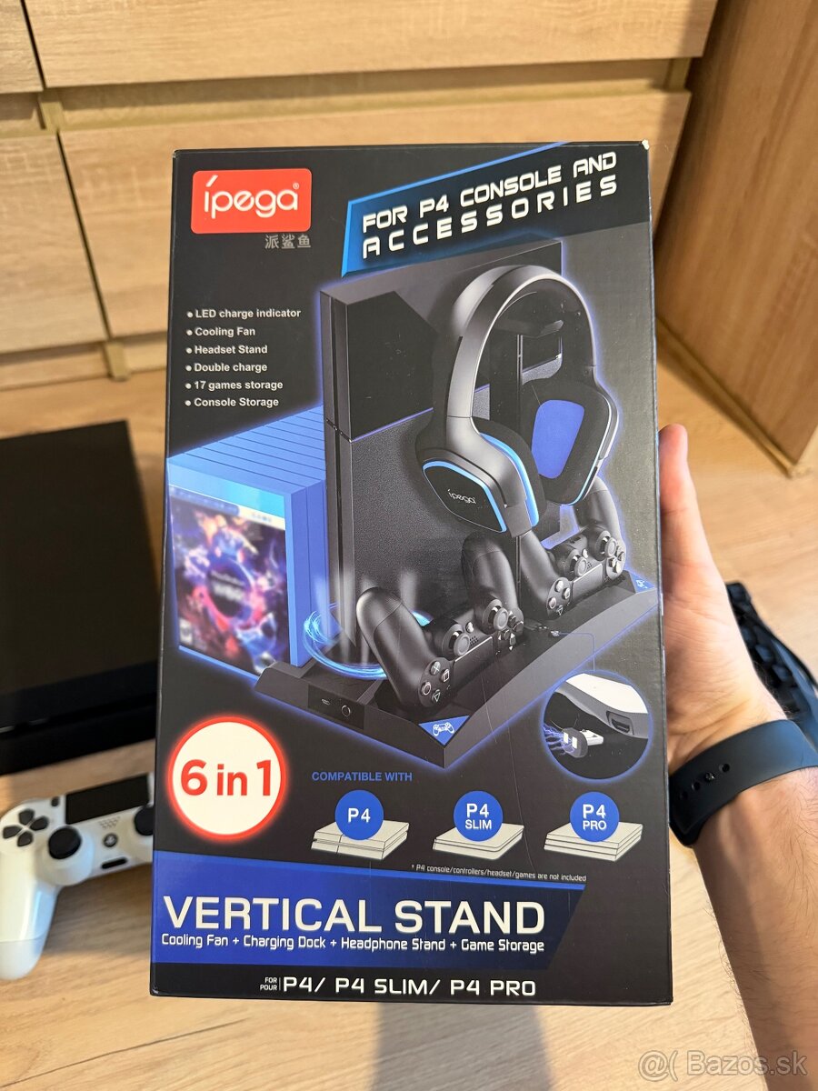 PS4 500GB , ovládače , hry , PS4 kamera , slúchadlá A ĎALŠIE - 11